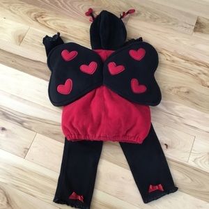 EUC Toddler 4T-5T Ladybug Halloween Costume 2 pc